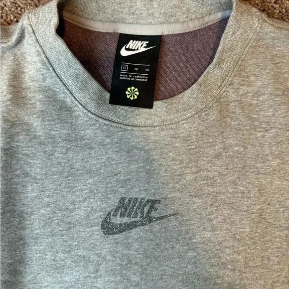 Nike Sportswear Crew FT M2Z DK GREY HEATHER - Picture 3 of 4